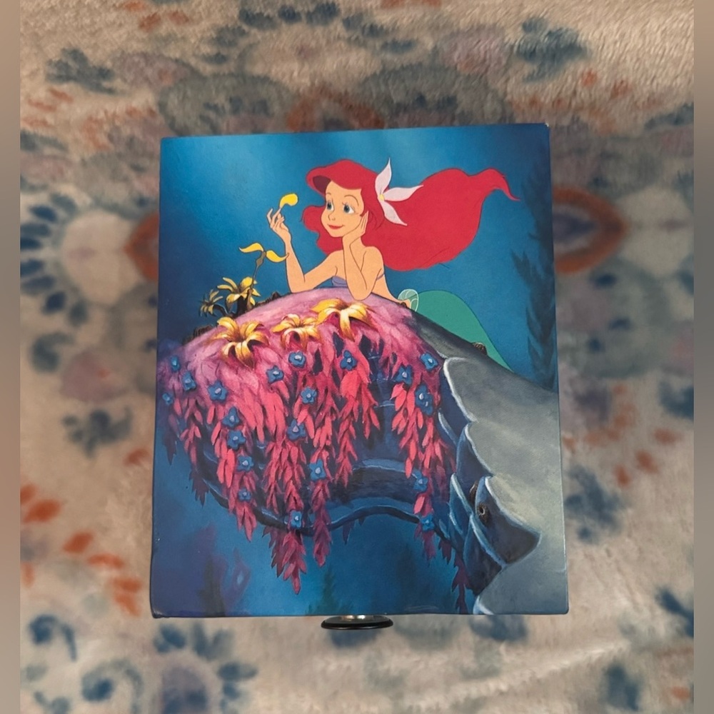 Disney The Little Mermaid 4x4x4 Jewelry Trinket Box Vintage - Picture 2 of 13